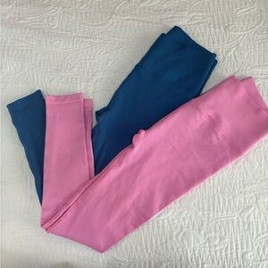 Spiritual Gangster High Waisted Ribbed Leggings x 2